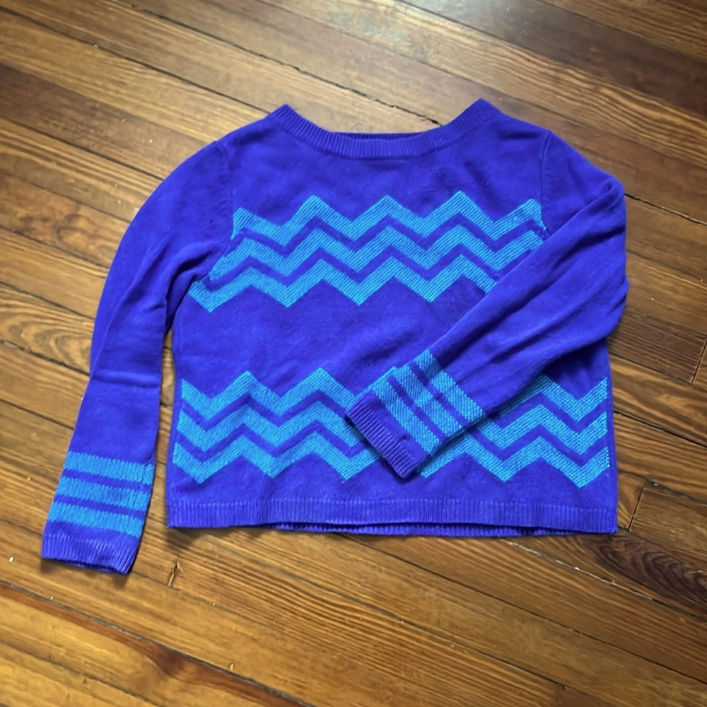 80s Cashmere Sweater Purple/Blue
Size XL